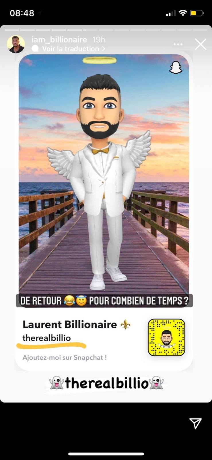 Laurent Correia : après la suppression de son compte Snapchat, il serait blacklisté 