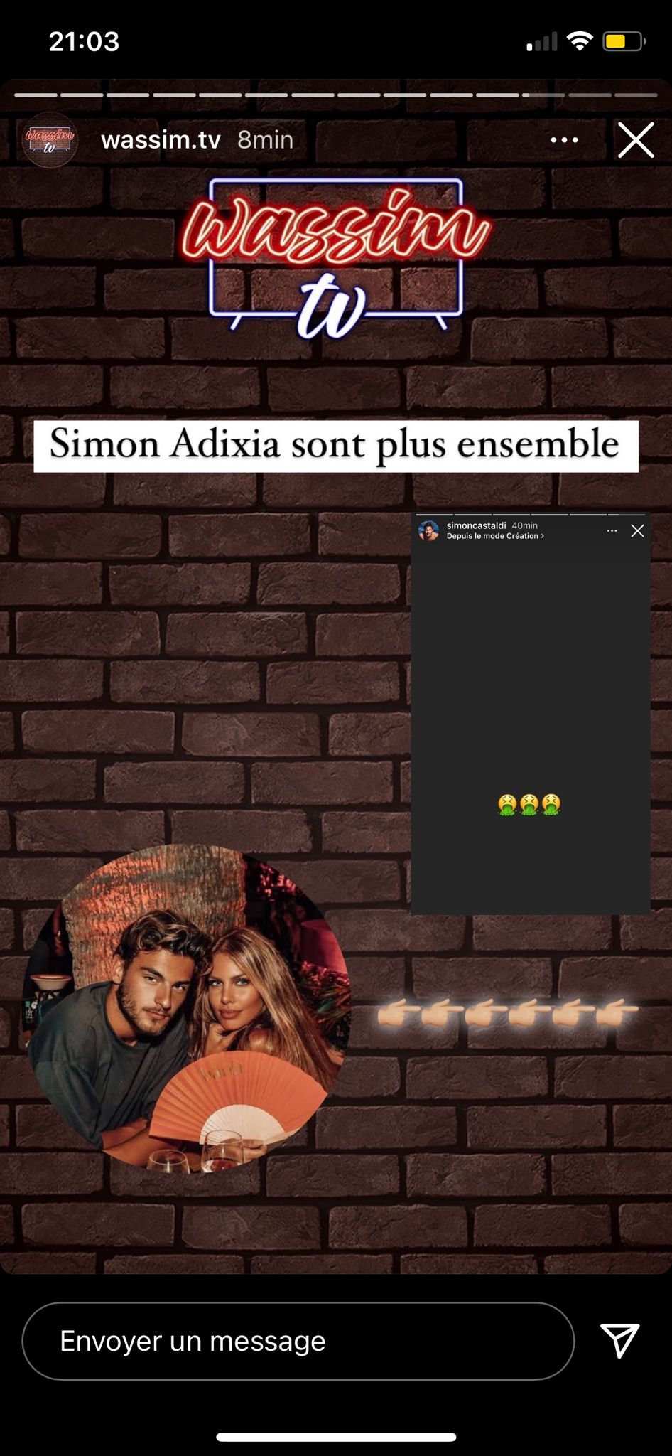 Simon et Adixia se sont unfollow