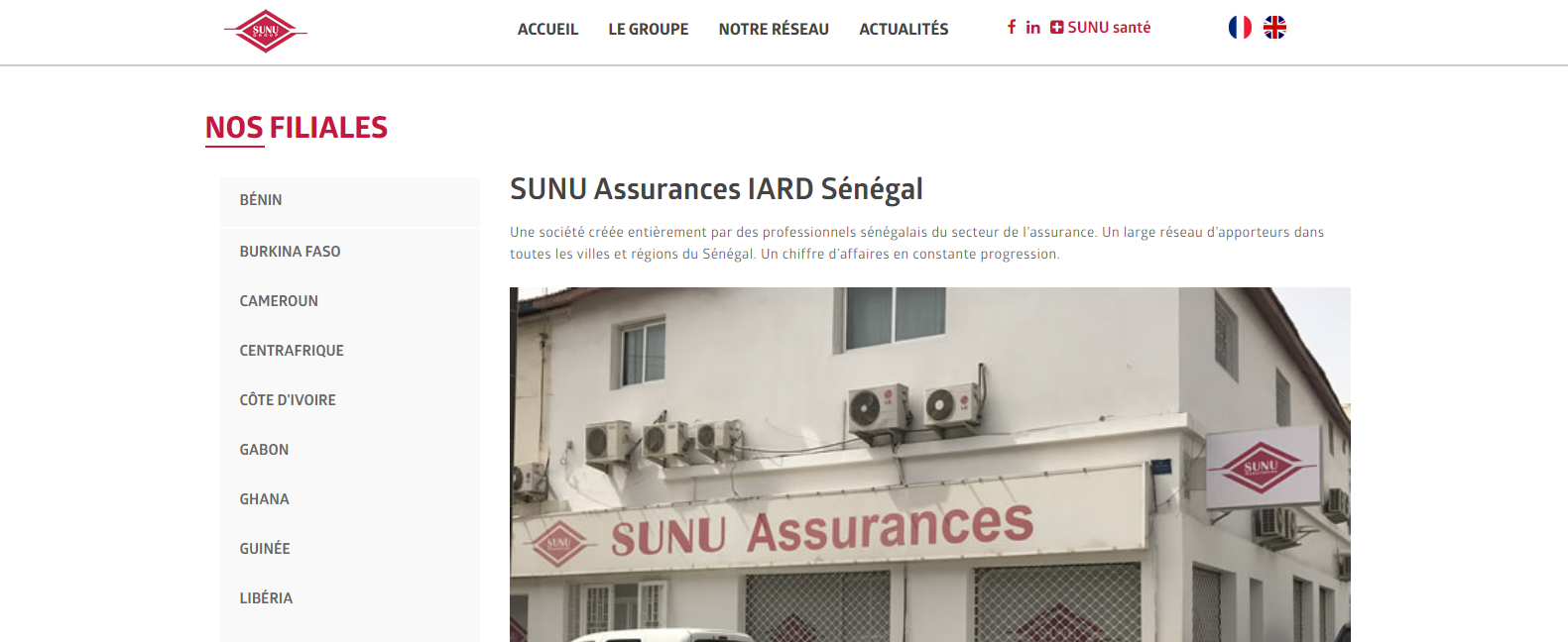 compagnies d'assurance au Sénégal Sunu assurance