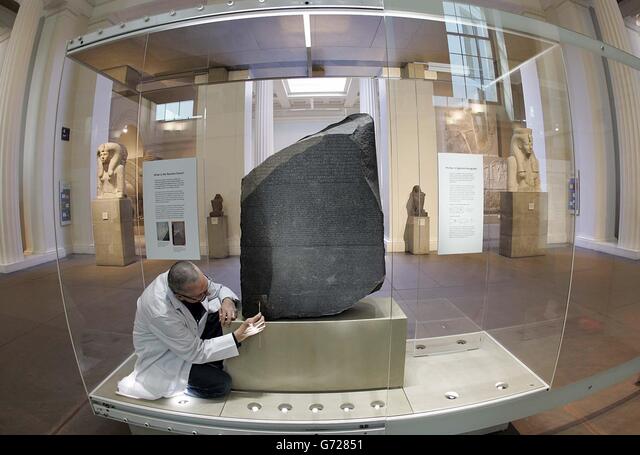 Pierre de Rosette du British Museum Photo Stock - Alamy