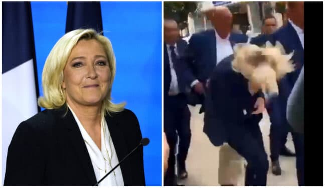Marine Le Pen : visée par un jet d'œuf dans le Nord, les images choc de son agression dévoilées !