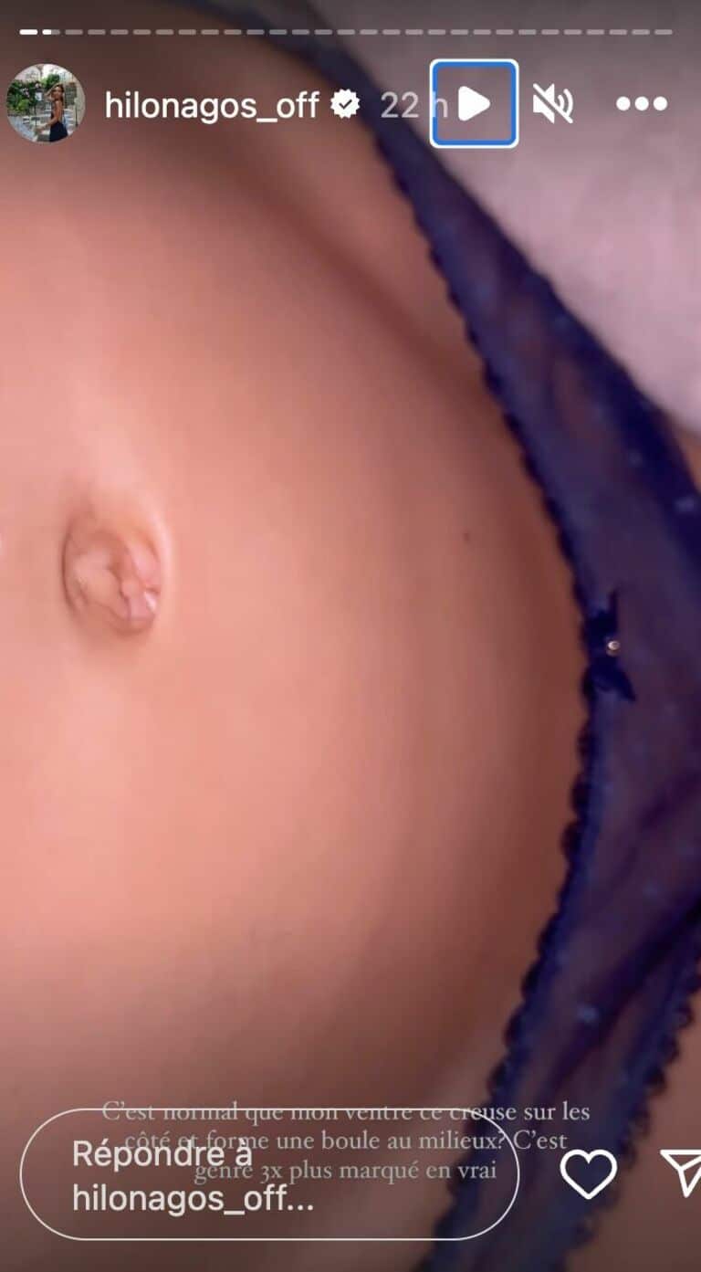 Hilona Gos enceinte : elle s'inquiète à cause de l'allure de son ventre arrondi