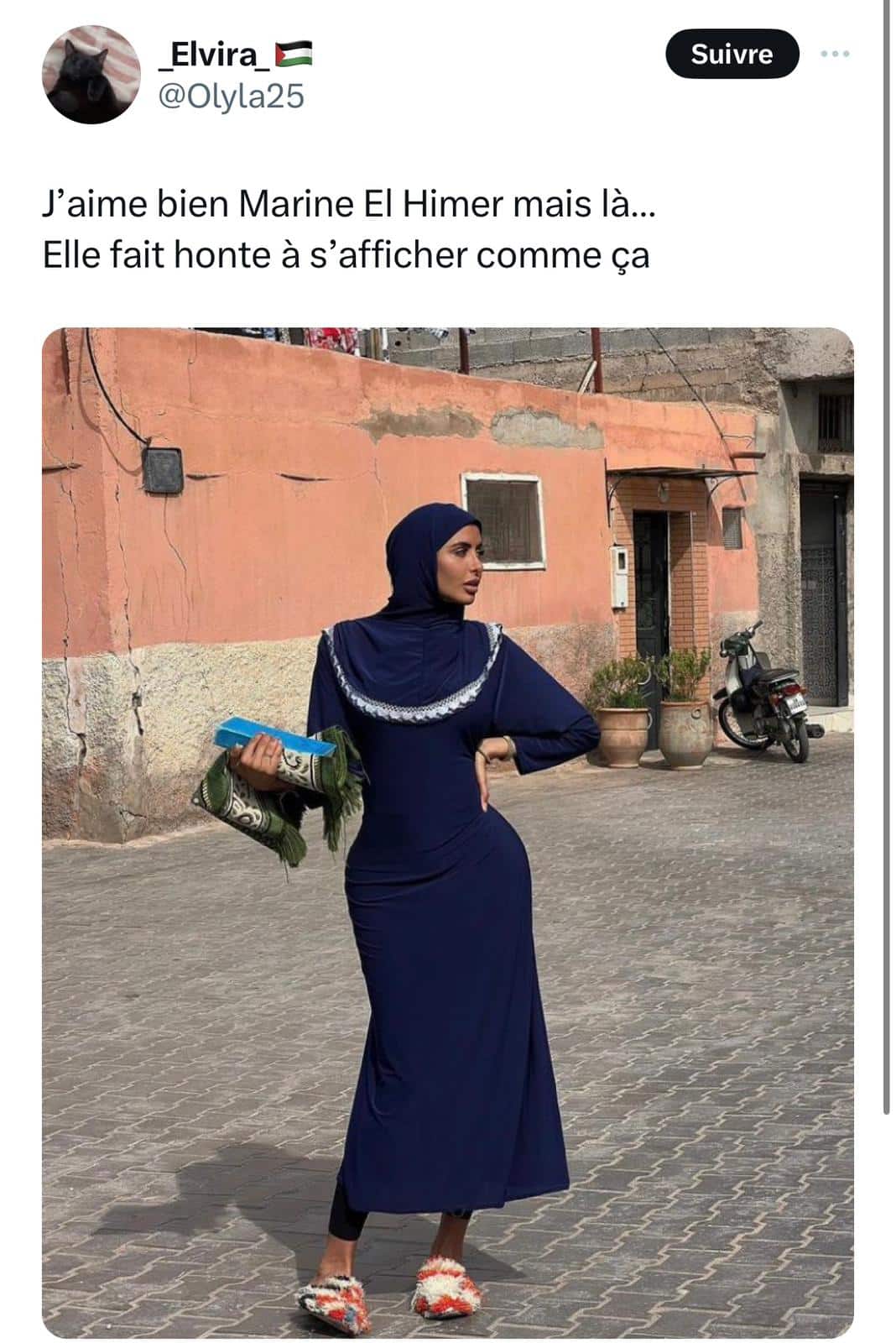 Marine El Himer : une photo d'elle portant l'abaya consterne les internautes